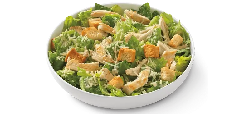 Caesar salad with crispy croutons
